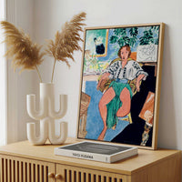 Framed Canvas - Framed canvas in a stylish interior setting