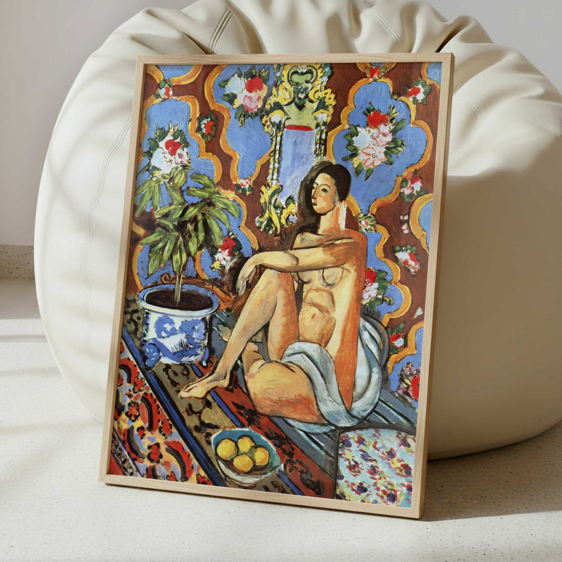 Decorative Figure on an Ornamental Background (1925) by Henri Matisse – Art Print - Interior inspiration