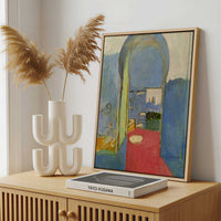 Framed Canvas - Framed canvas in a stylish interior setting