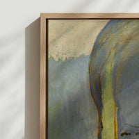 Framed Canvas - Close-up detail and texture of the framed canvas