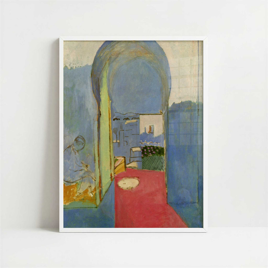Entrance to the Kasbah (1912) by Henri Matisse – Art Print - Art print in white frame