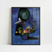 Flowers & Ceramic Plate (1911) by Henri Matisse – Art Print - Art print in black frame