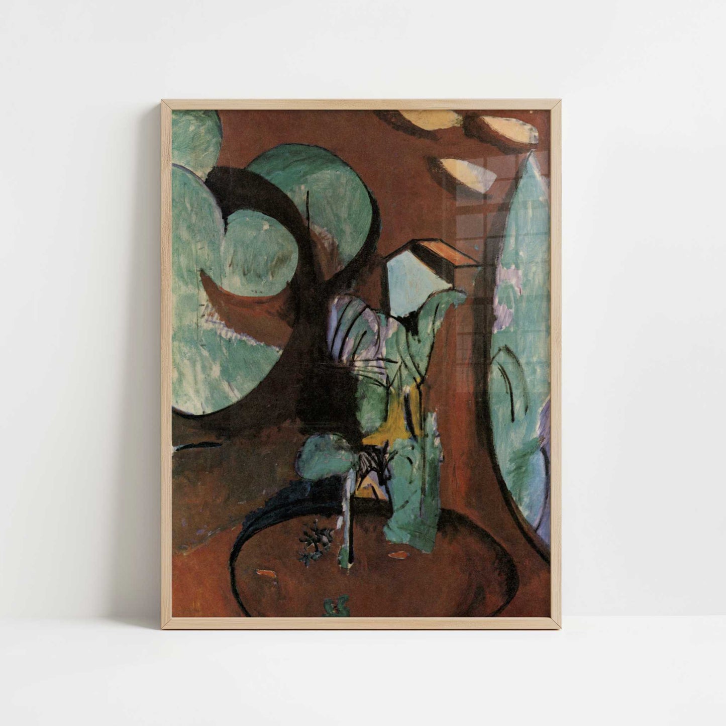 Garden at Issy (1917-19) by Henri Matisse – Art Print - Art print in oak frame