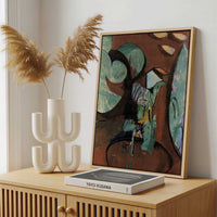 Framed Canvas - Framed canvas in a stylish interior setting