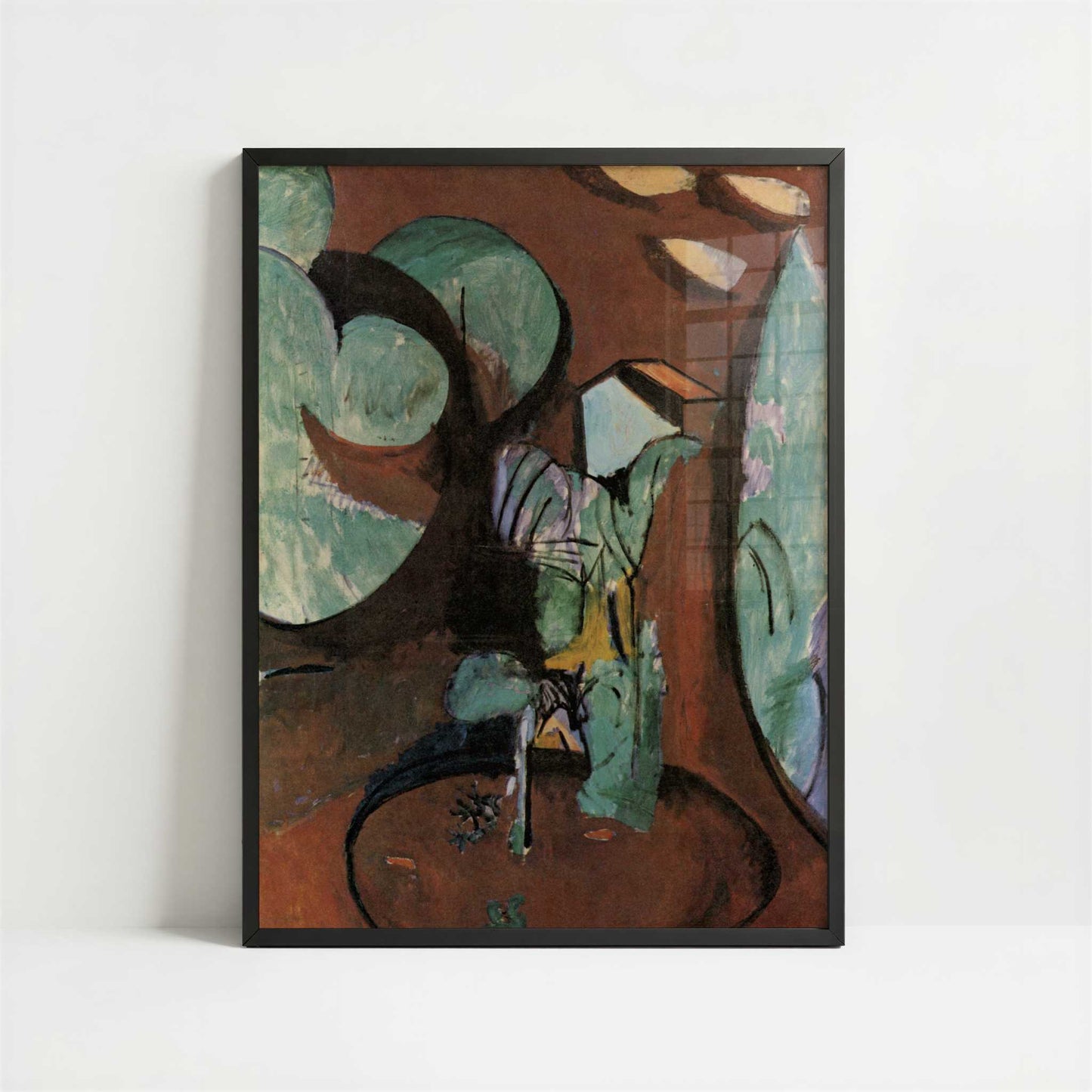 Garden at Issy (1917-19) by Henri Matisse – Art Print - Art print in black frame