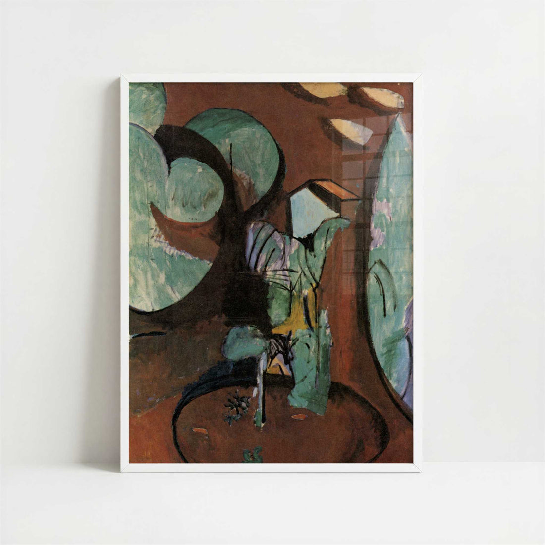 Garden at Issy (1917-19) by Henri Matisse – Art Print - Art print in white frame