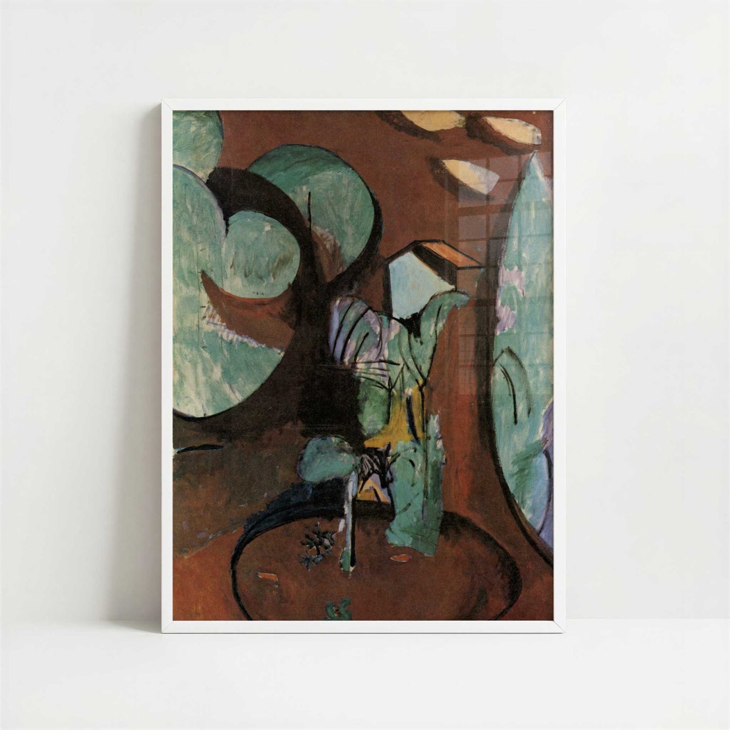 Garden at Issy (1917-19) by Henri Matisse – Art Print - Art print in white frame
