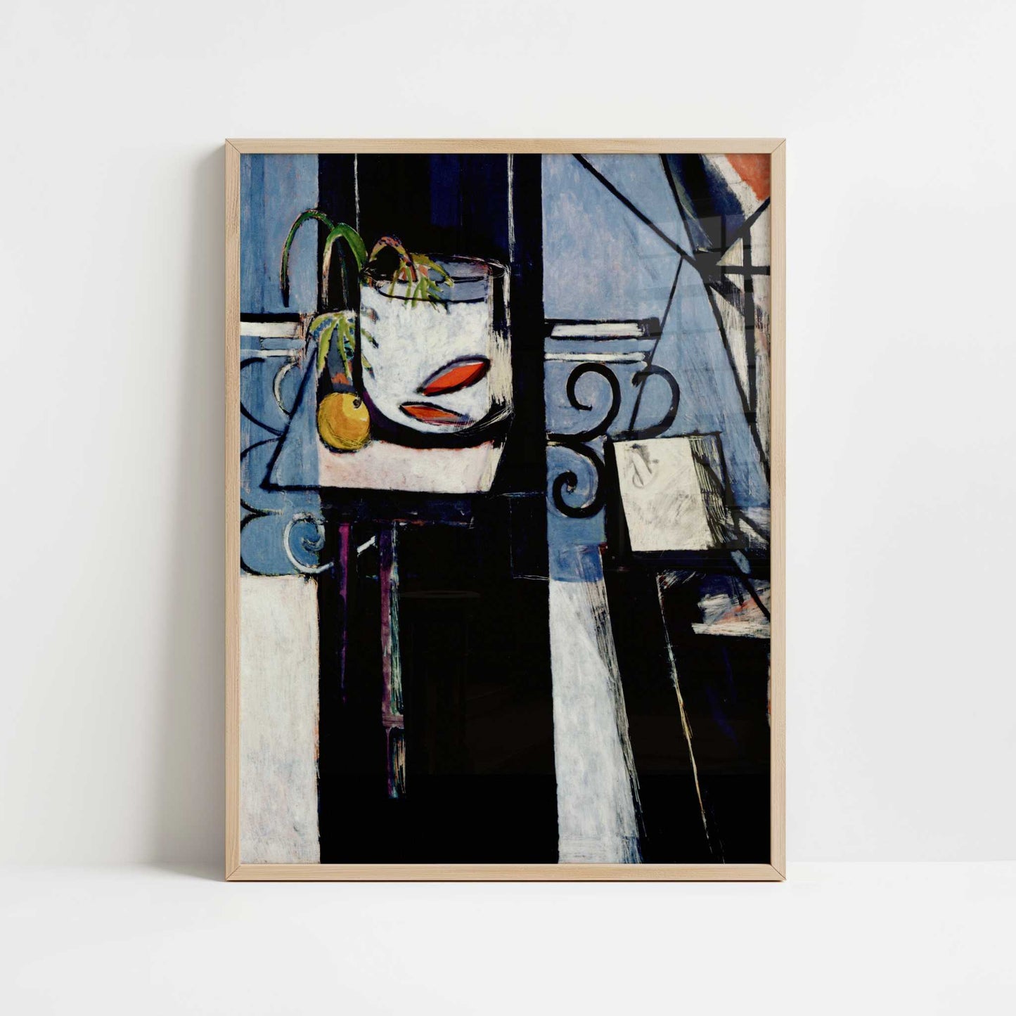 Goldfish and Palette (1914) by Henri Matisse – Art Print - Art print in oak frame