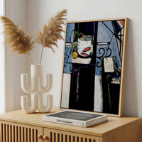 Framed Canvas - Framed canvas in a stylish interior setting