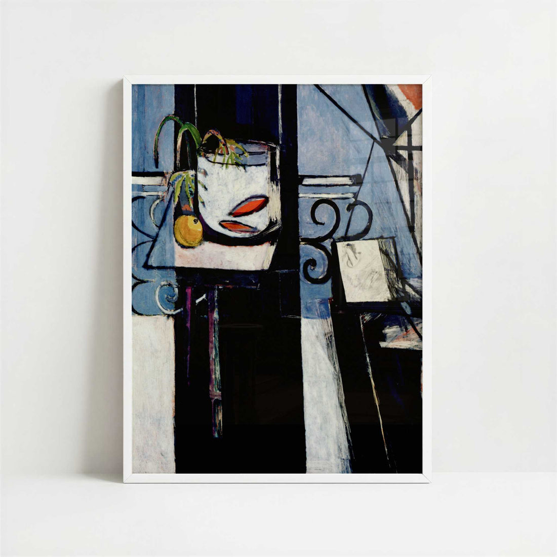 Goldfish and Palette (1914) by Henri Matisse – Art Print - Art print in white frame