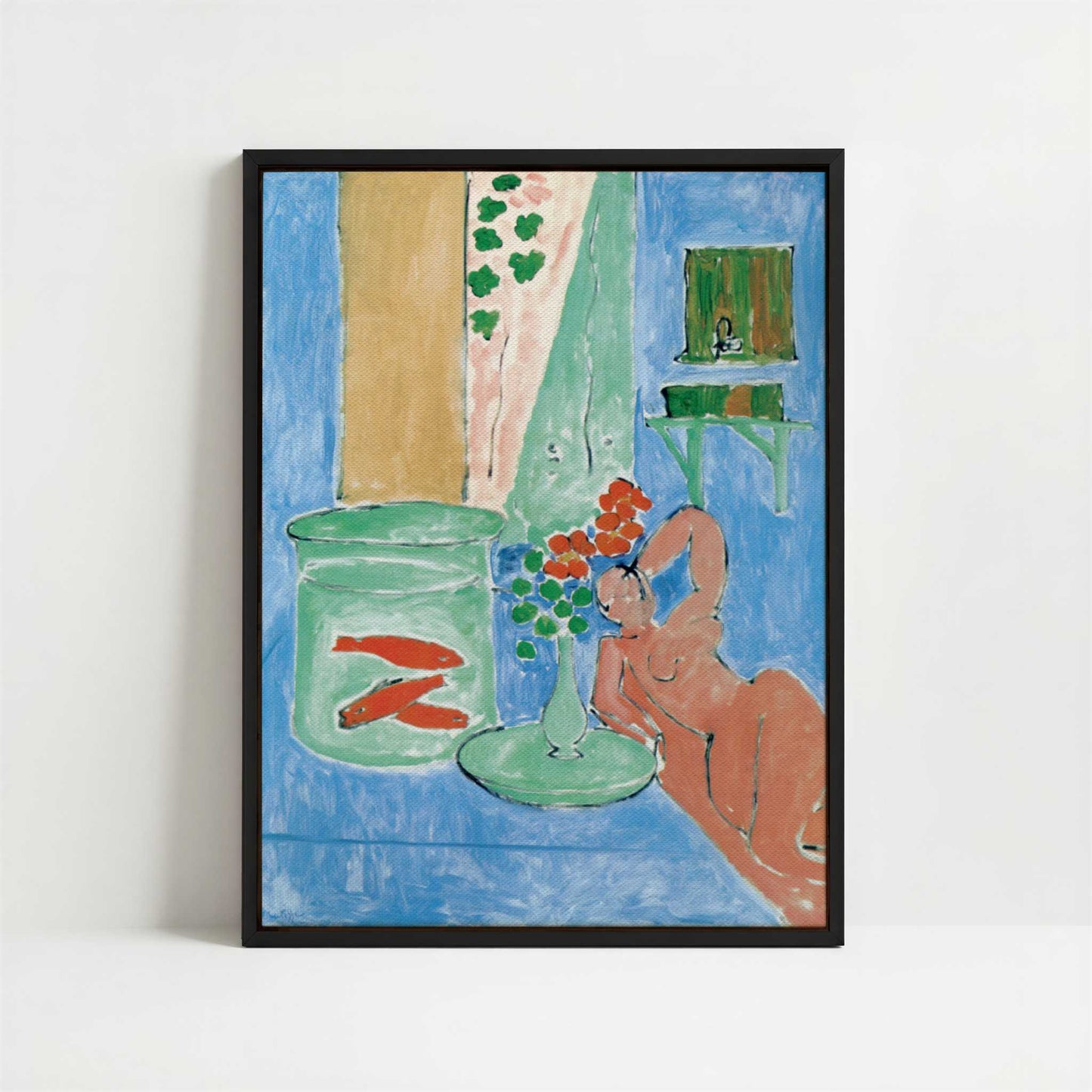 Framed Canvas - Framed canvas in black frame