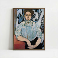 Greta Moll (1908) by Henri Matisse – Art Print - Art print in dark wood frame
