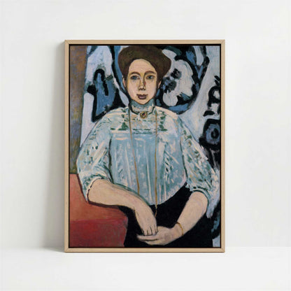 Framed Canvas - Framed canvas in oak color frame