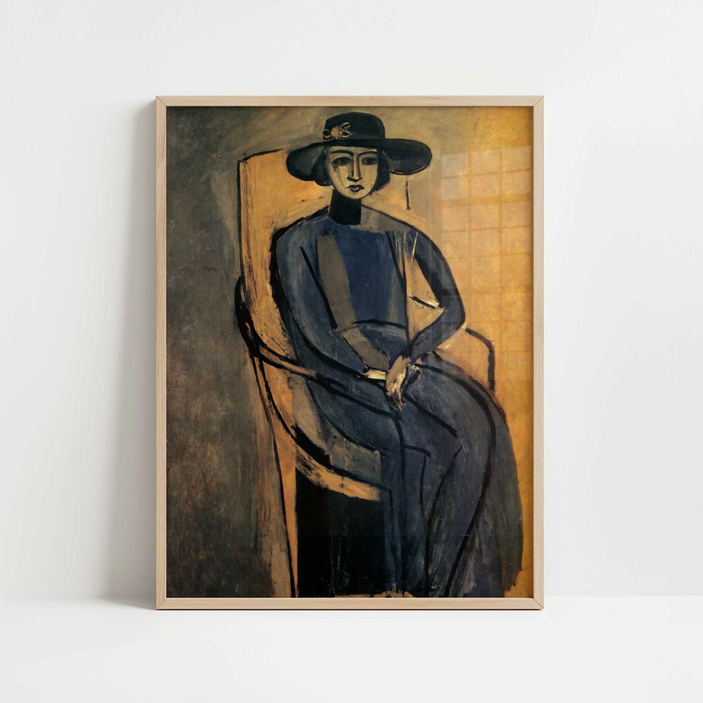 Greta Prozor (1916) by Henri Matisse – Art Print - Art print in oak frame