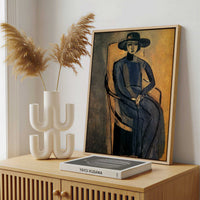 Framed Canvas - Framed canvas in a stylish interior setting