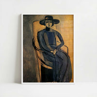 Greta Prozor (1916) by Henri Matisse – Art Print - Art print in white frame