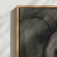 Framed Canvas - Close-up detail and texture of the framed canvas