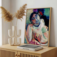 Framed Canvas - Framed canvas in a stylish interior setting