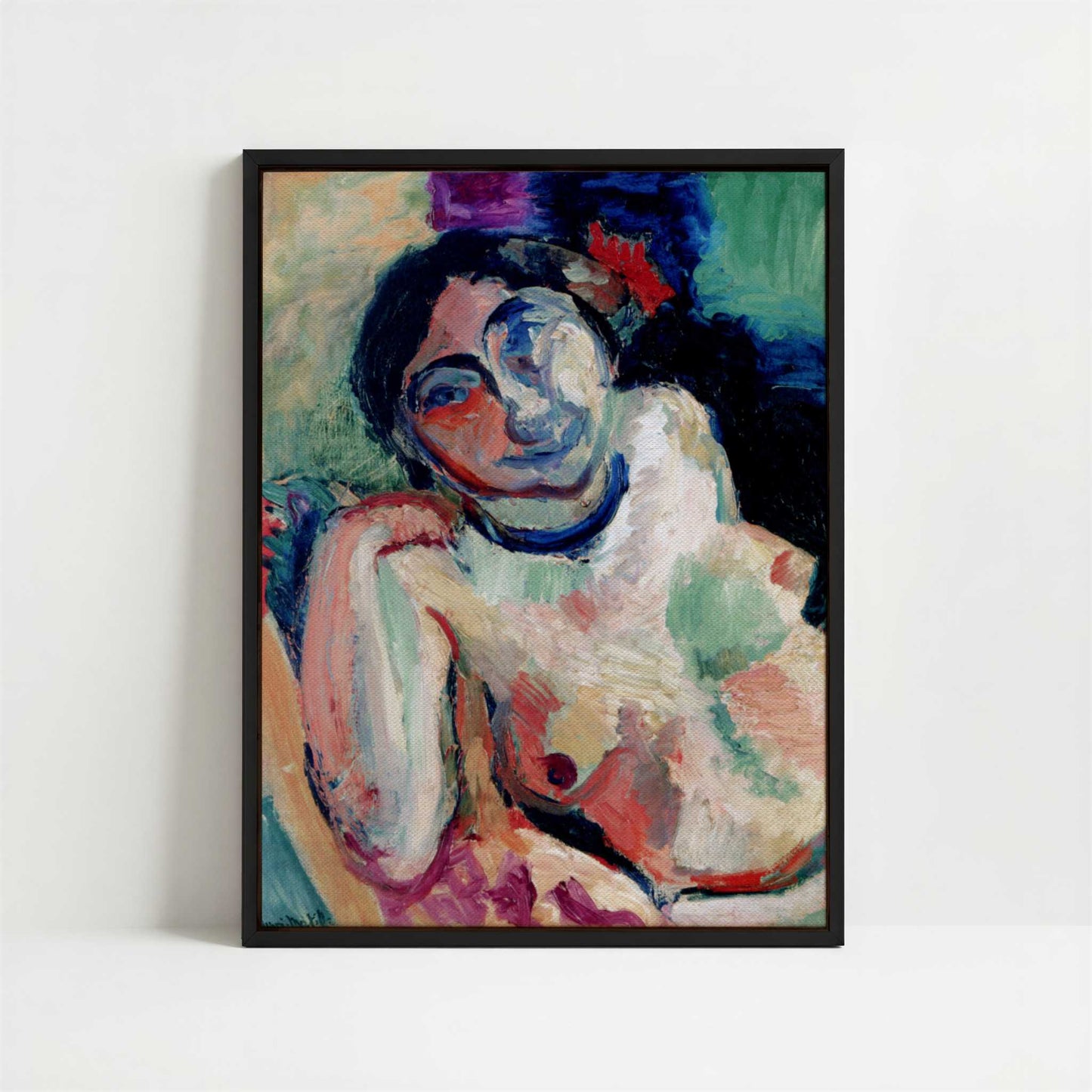Framed Canvas - Framed canvas in black frame