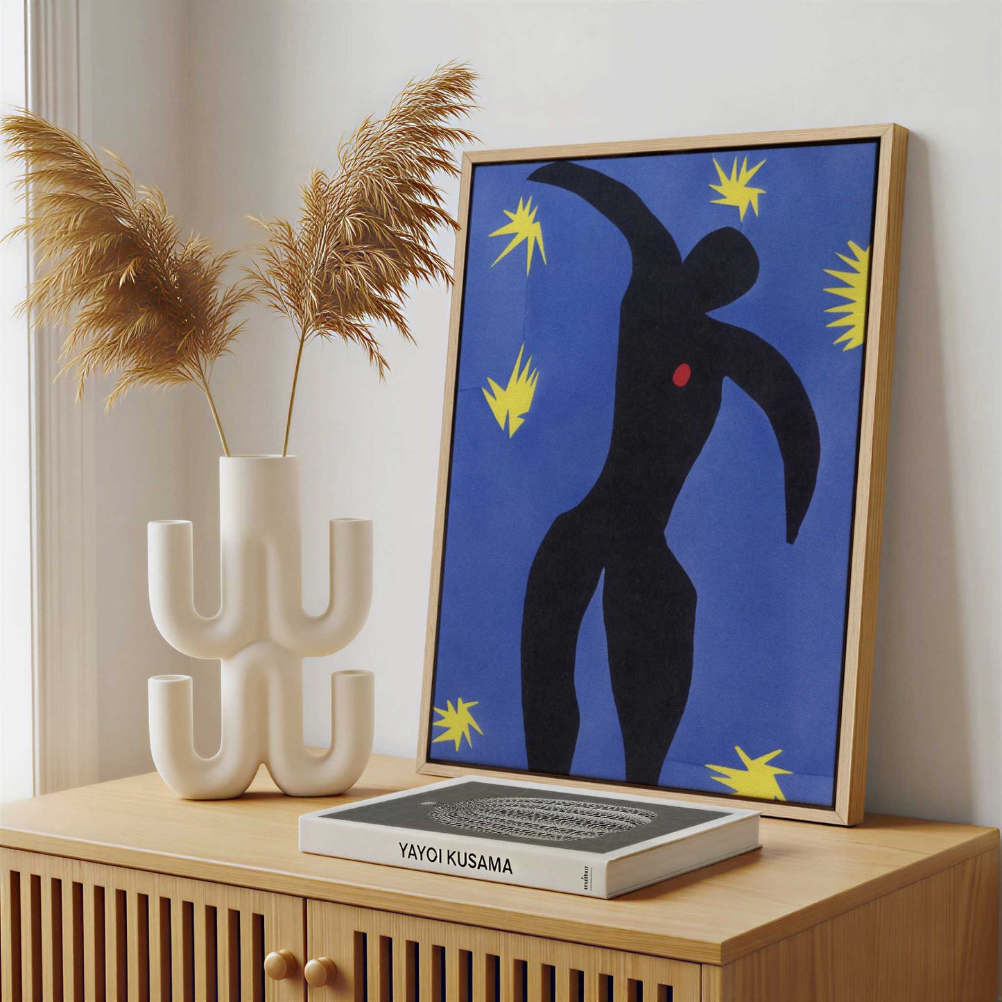 Framed Canvas - Framed canvas in a stylish interior setting
