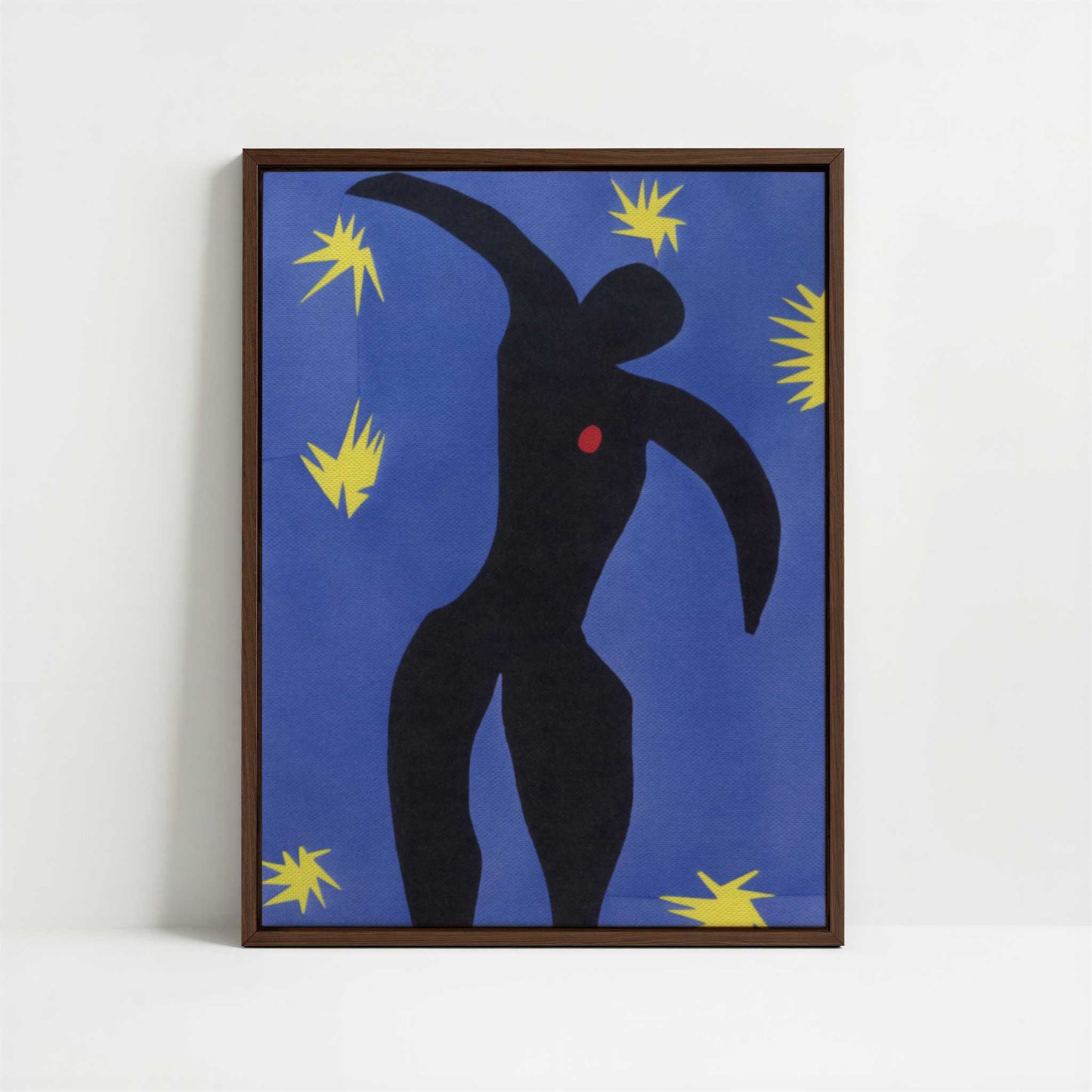 Framed Canvas - Framed canvas in dark wood color frame