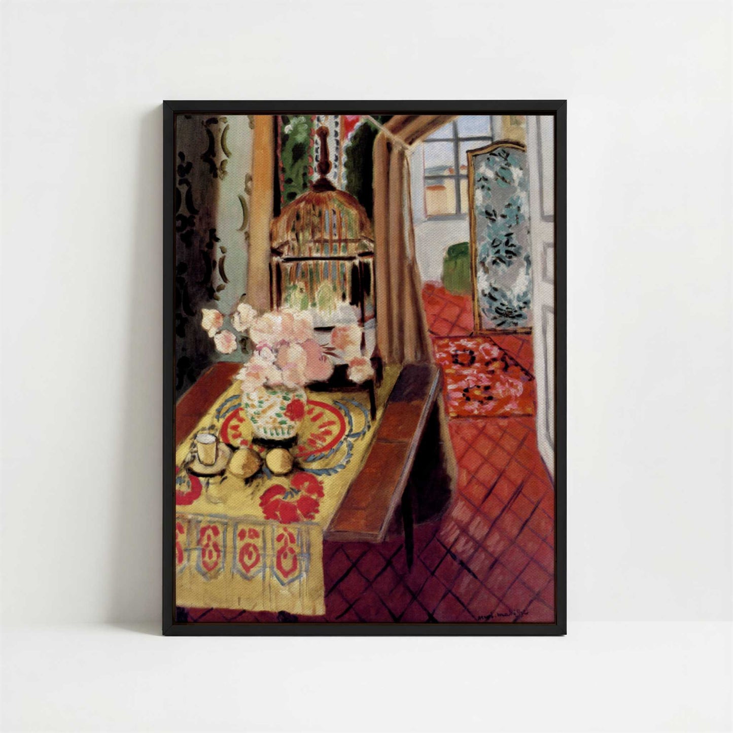 Framed Canvas - Framed canvas in black frame