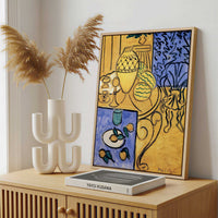 Framed Canvas - Framed canvas in a stylish interior setting