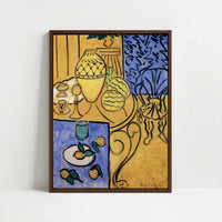Framed Canvas - Framed canvas in dark wood color frame