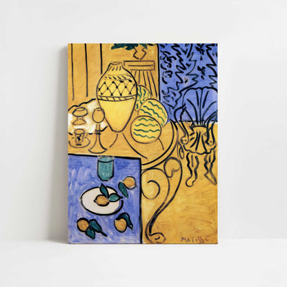 Interior, Yellow & Blue (1946) by Henri Matisse – Art Print - Unframed art print