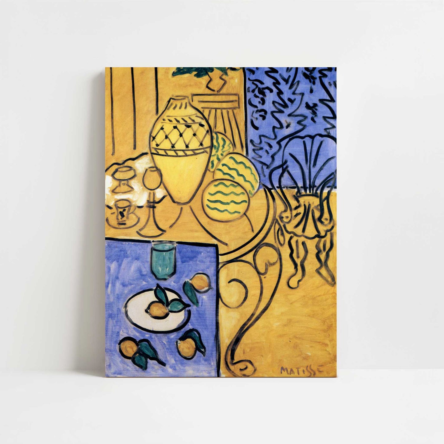 Interior, Yellow & Blue (1946) by Henri Matisse – Art Print - Unframed art print