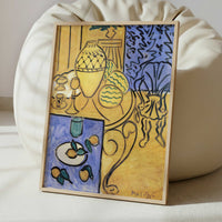 Interior, Yellow & Blue (1946) by Henri Matisse – Art Print - Interior inspiration