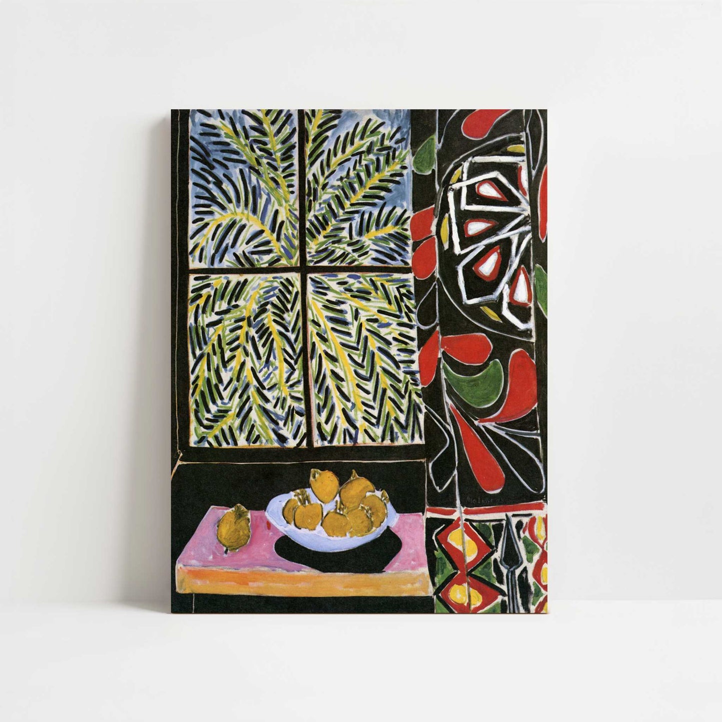 Interior with Egyptian Curtain (1948) by Henri Matisse – Art Print - Unframed art print