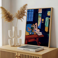 Framed Canvas - Framed canvas in a stylish interior setting