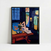 Interior with Goldfish (1912) by Henri Matisse – Art Print - Art print in black frame