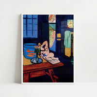 Interior with Goldfish (1912) by Henri Matisse – Art Print - Art print in white frame