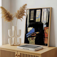 Framed Canvas - Framed canvas in a stylish interior setting