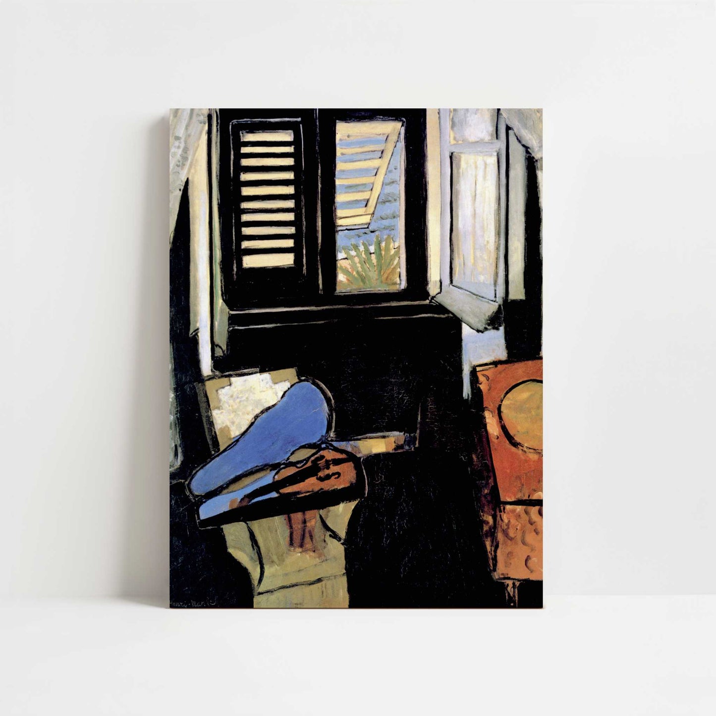 Interior with Violin (1917-18) by Henri Matisse – Art Print - Unframed art print
