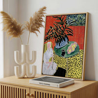Framed Canvas - Framed canvas in a stylish interior setting