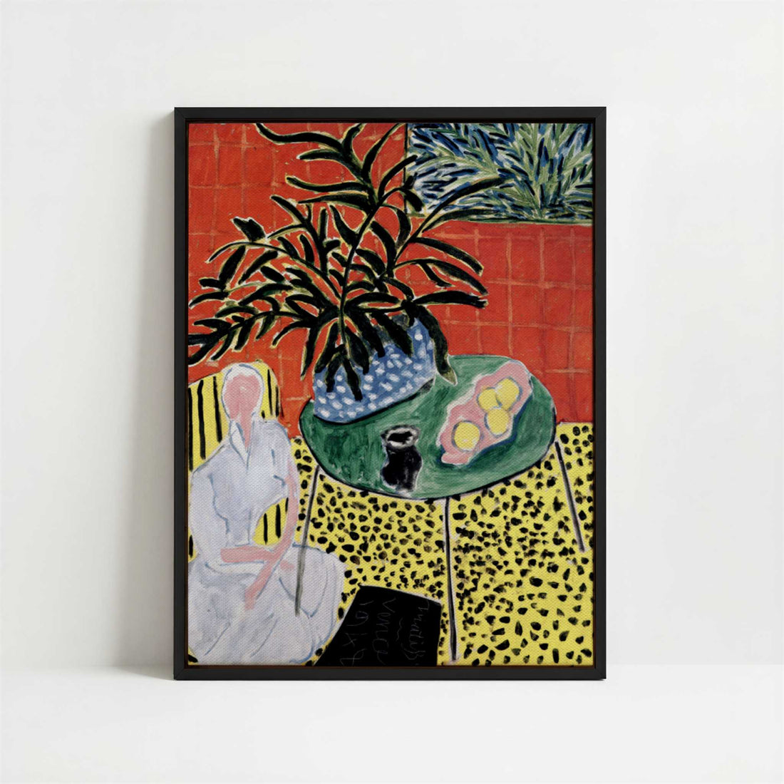 Framed Canvas - Framed canvas in black frame