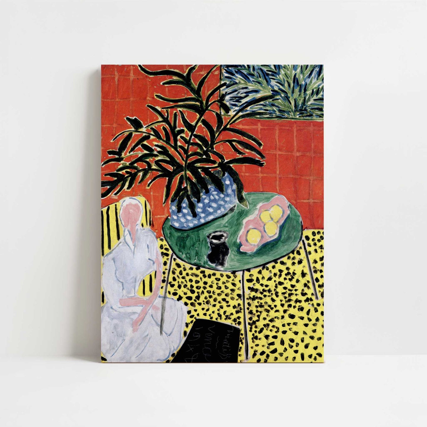 Interior with a Black Fern (1948) by Henri Matisse – Art Print - Unframed art print
