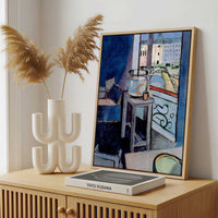 Framed Canvas - Framed canvas in a stylish interior setting