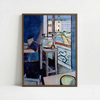 Interior with a Goldfish Bowl (1914) by Henri Matisse – Art Print - Art print in dark wood frame
