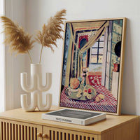 Framed Canvas - Framed canvas in a stylish interior setting