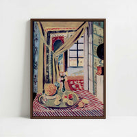 Framed Canvas - Framed canvas in dark wood color frame