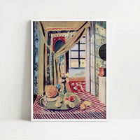 Interior with a Phonograph (1924) by Henri Matisse – Art Print - Art print in white frame