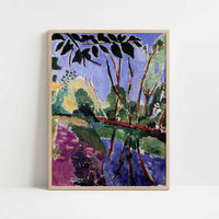 La Berge (1907) by Henri Matisse – Art Print - Art print in oak frame