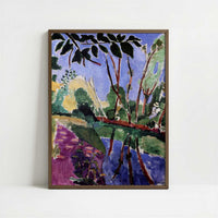 La Berge (1907) by Henri Matisse – Art Print - Art print in dark wood frame