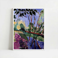 La Berge (1907) by Henri Matisse – Art Print - Art print in white frame