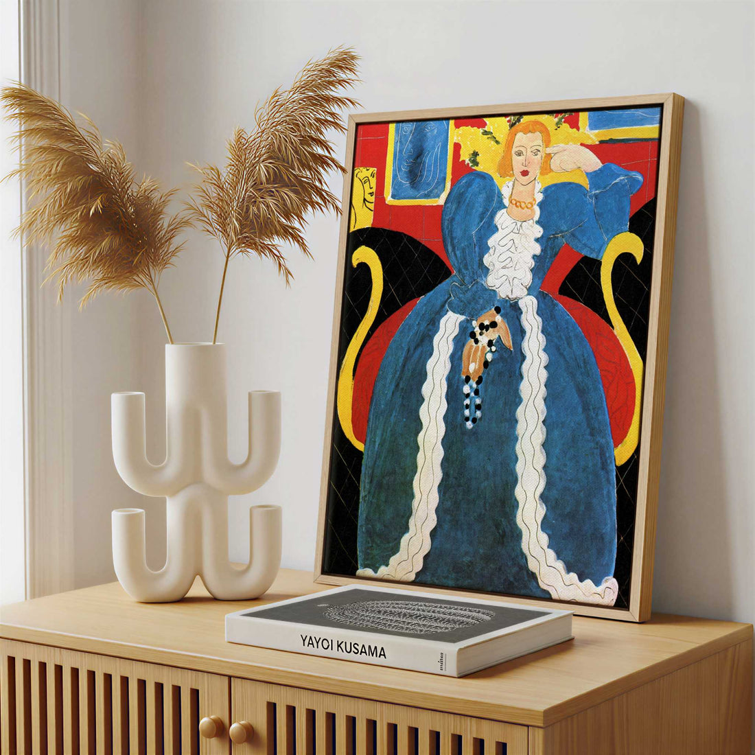 Framed Canvas - Framed canvas in a stylish interior setting