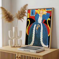 Framed Canvas - Framed canvas in a stylish interior setting